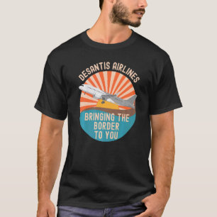 DeSantis Airlines Marthas Vineyard Politiek Meme T-shirt