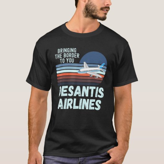 DeSantis Airlines Marthas Vineyard USA Sunset Funn T-shirt (Voorkant)