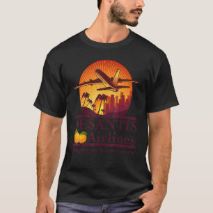 DeSantis Airlines-politiek thema Ron DeSantis Gov T-shirt