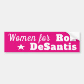 DeSantis - Gouverneur van Florida Vrouwen voor Ron Bumpersticker (Voorkant)