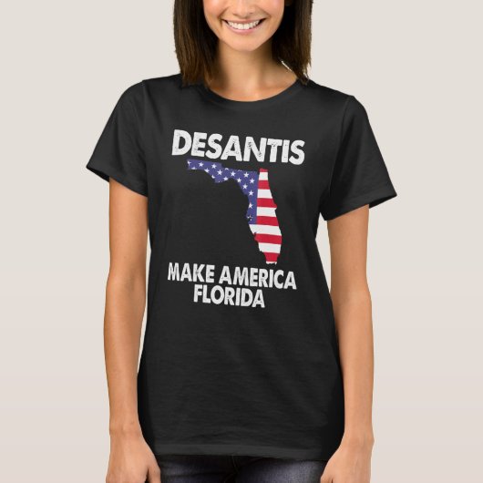 Desantis Maakt Amerika Florida T-shirt (Voorkant)