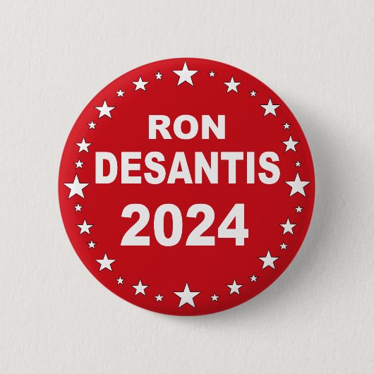Desantis President 2024 Ronde Button 5,7 Cm (Voorkant)