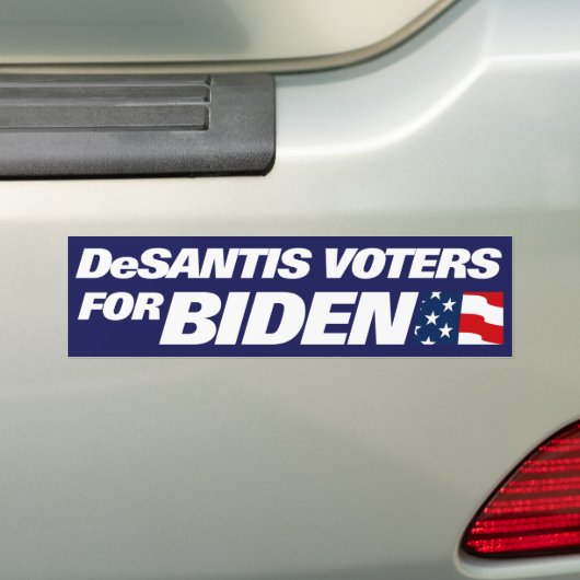 DeSantis Supporters voor Biden 2024 Bumpersticker (Op auto)