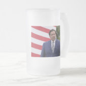 DeSantis voor President 2024 Matglas Bierpul (Voorkant rechts)