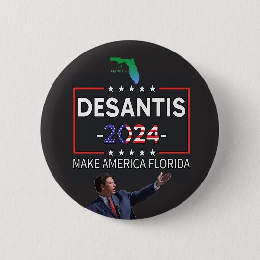 DeSantis voor President 2024 Ronde Button 5,7 Cm (Voorkant)