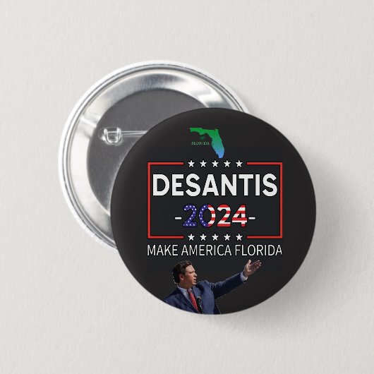 DeSantis voor President 2024 Ronde Button 5,7 Cm (Voorkant /achterkant)