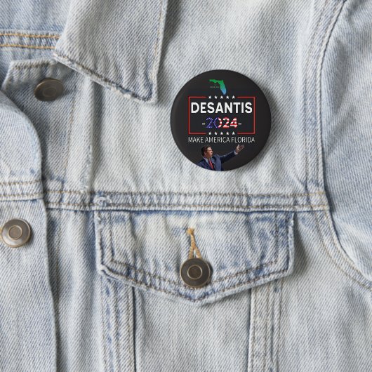 DeSantis voor President 2024 Ronde Button 5,7 Cm (In situ)