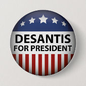 DeSantis voor President Ronde Button 7,6 Cm (Voorkant)