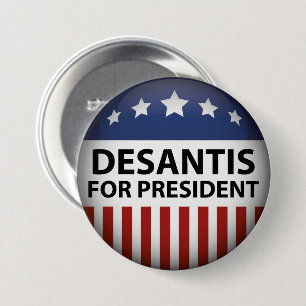 DeSantis voor President Ronde Button 7,6 Cm