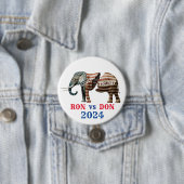 DeSantis vs Trump 2024 Ronde Button 7,6 Cm (In situ)