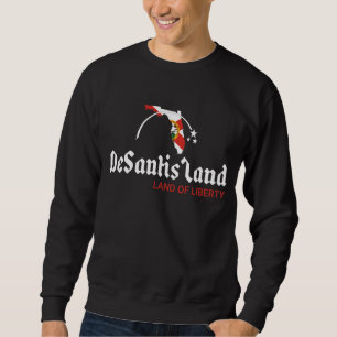 Desantisland State of Liberty Florida Map Fl Flag Trui