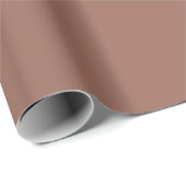 Desaturated Dark Brown Summer Fall Trending Color Cadeaupapier (Rol Hoek)
