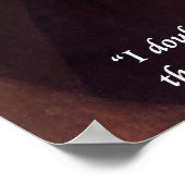 Descartes "Ik denk, dus ik ben" Quote Poster (Hoek)