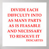 DESCARTES-offerte Poster (Voorkant)
