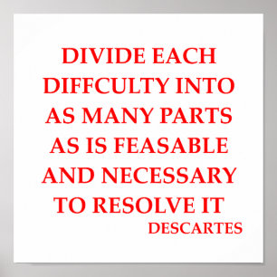 DESCARTES-offerte Poster