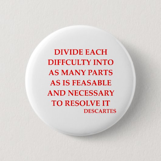DESCARTES-offerte Ronde Button 5,7 Cm (Voorkant)