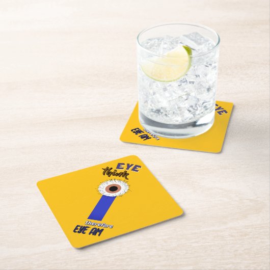 Descartes Ogen Kartonnen Onderzetters (Insitu)