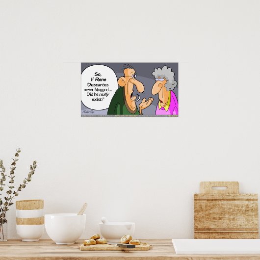 Descartes Poster (Keuken)