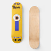 Descartes Slimme Denkers Oogbal Persoonlijk Skateboard (Voorkant)