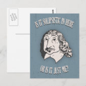 Descartes Solipsistic Briefkaart (Voorkant / Achterkant)