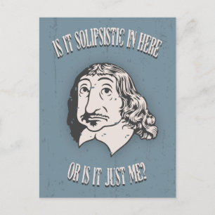 Descartes Solipsistic Briefkaart