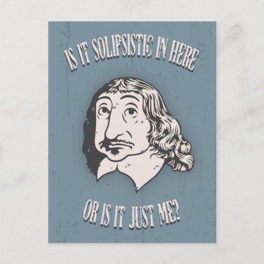 Descartes Solipsistic Briefkaart (Voorkant)