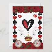 Descendants rise of red custom birthday invitation kaart (Achterkant)