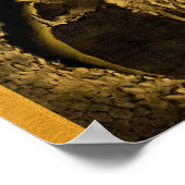 Descending and Ascending Dragons by Hokusai Poster (Hoek)