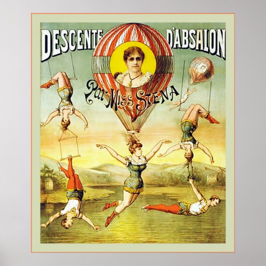 Descente d'Absalon ~  Circus Poster (Voorkant)