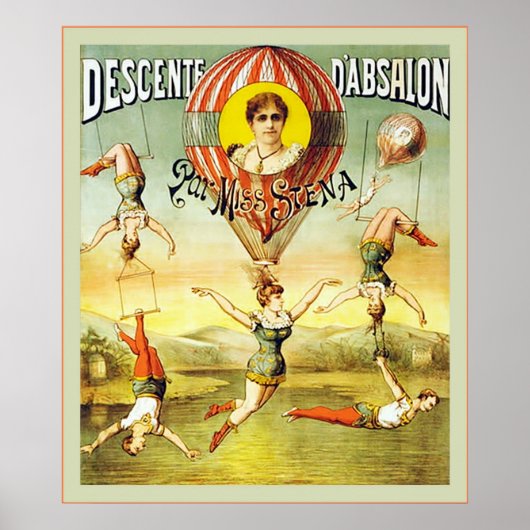 Descente d'Absalon ~ Circus Poster (Voorkant)