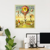 Descente d'Absalon ~ Circus Poster (Thuiskantoor)