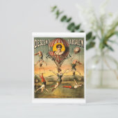 Descente d'Absalon par Miss Stena  Circus Briefkaart (Staand voorkant)