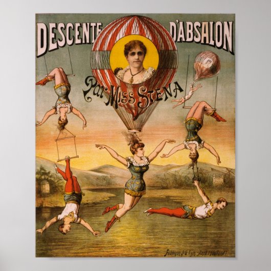 Descente d'Absalon par Miss Stena Poster (Voorkant)