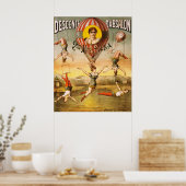 Descente d'Absalon par Miss Stena Poster (Keuken)