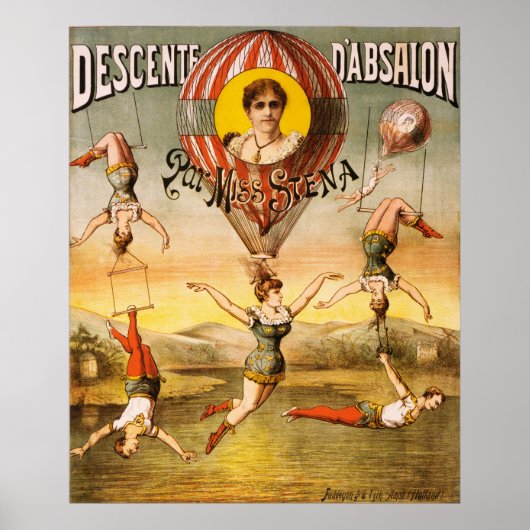 Descente d'Absalon par Miss Stena Poster (Voorkant)