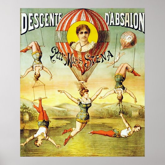Descente d'Absalon van Miss Stena. Poster (Voorkant)