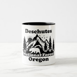  Deschutes Nationaal Bos Oregon Tweekleurige Koffiemok