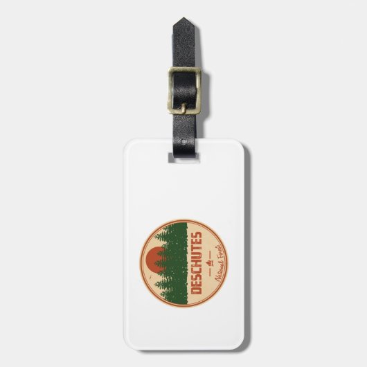 Deschutes National Forest Bagagelabel (Voorkant verticaal)