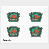 Deschutes National Forest Camping Rechthoekige Sticker (Vel)