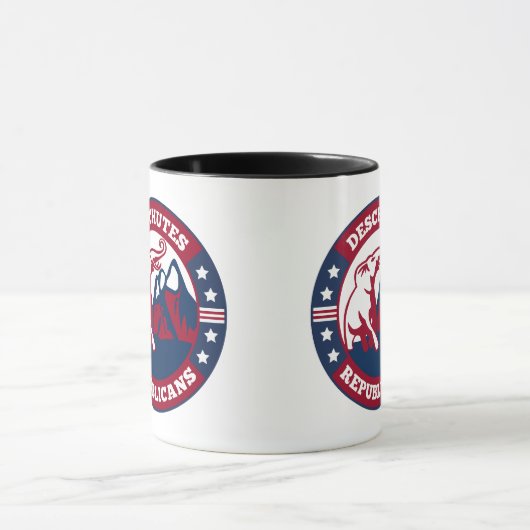 Deschutes Republicans 2023 NEW Logo Coffee Cup Mok (Midden)