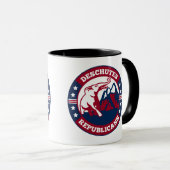 Deschutes Republicans 2023 NEW Logo Coffee Cup Mok (Voorkant rechts)
