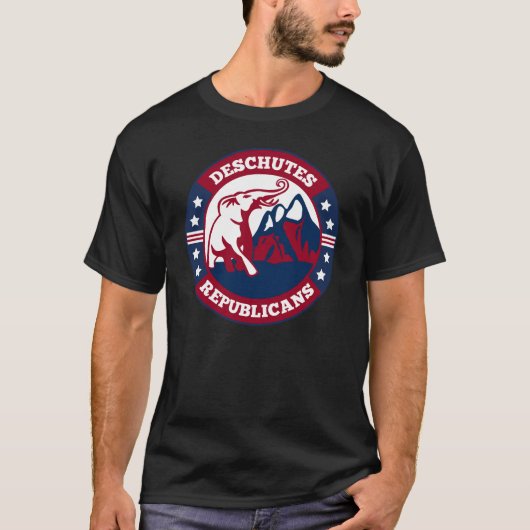 Deschutes Republicans 2023 NEW Logo T-shirt (Voorkant)