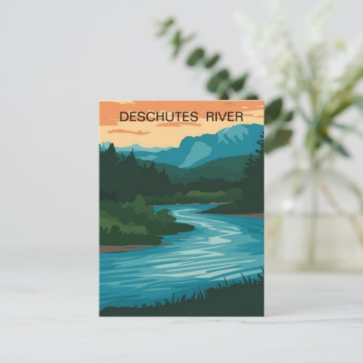 Deschutes River Oregon Briefkaart (Staand voorkant)