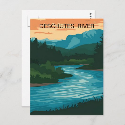Deschutes River Oregon Briefkaart (Voorkant / Achterkant)