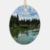 Deschutes River Oregon Keramisch Ornament (Rechts)