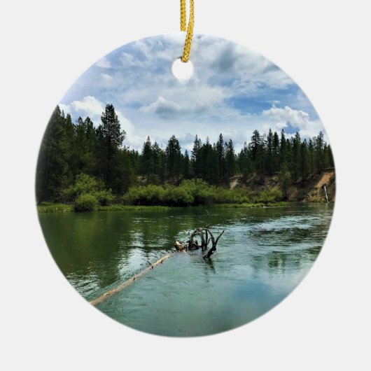 Deschutes River Oregon Keramisch Ornament (Voorkant)