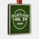 Deschutes River Oregon Metalen Ornament (Rechts)