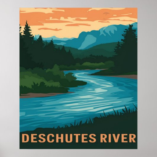 Deschutes River Oregon Poster (Voorkant)