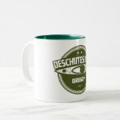Deschutes River Oregon Tweekleurige Koffiemok (Voorkant links)