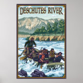 Deschutes River Rafting - Bend, of reisposter Poster (Voorkant)